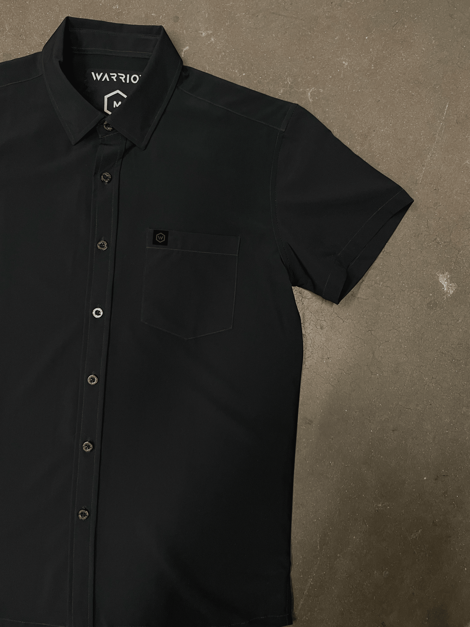 Solid Black Button Down