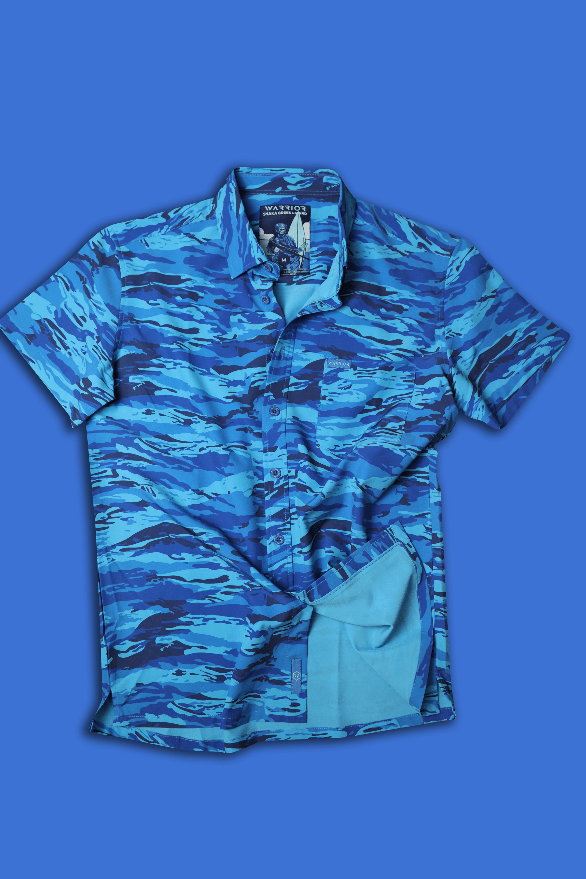 Shaka Greek Lizard Button Down