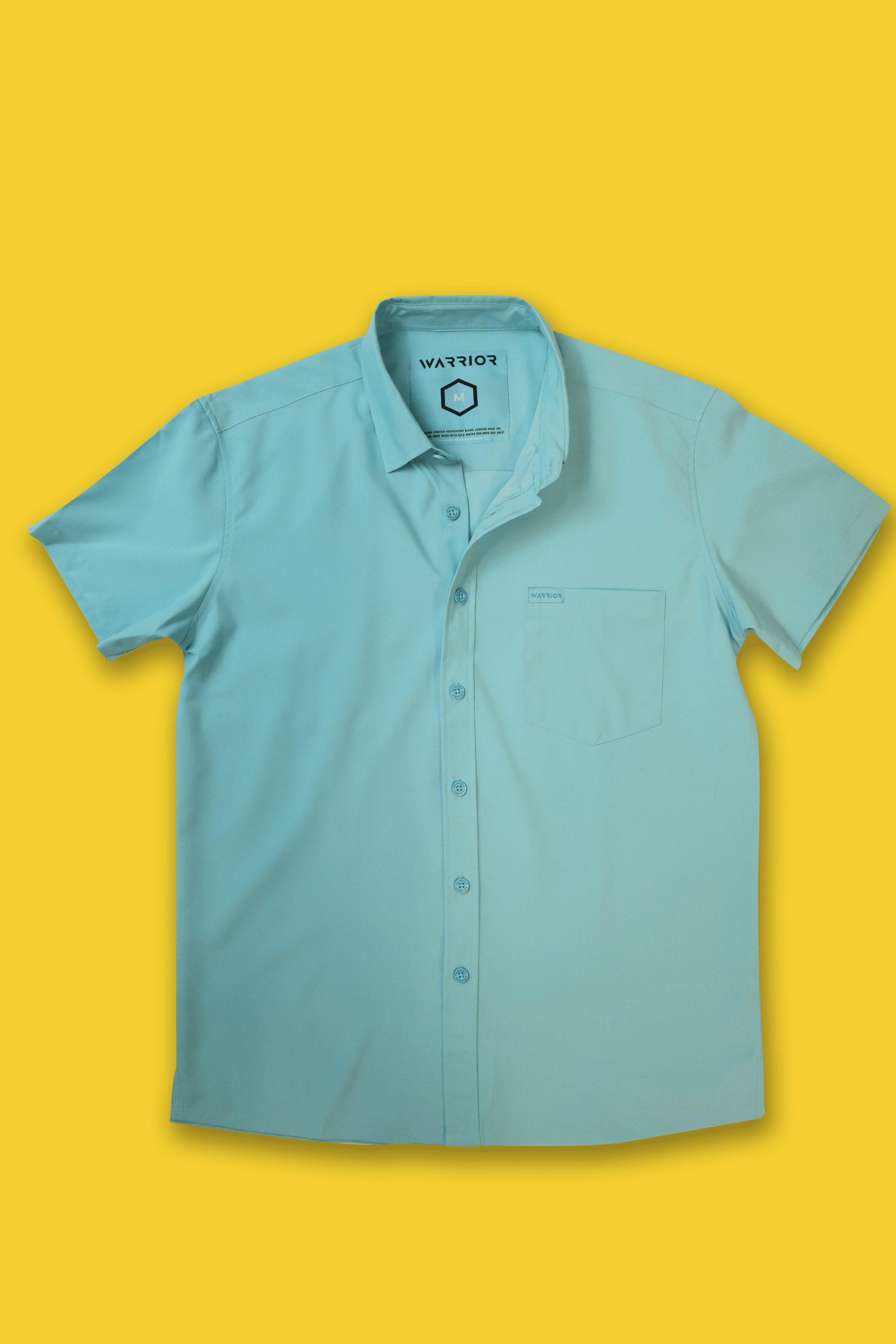 Solid Aqua Button Down