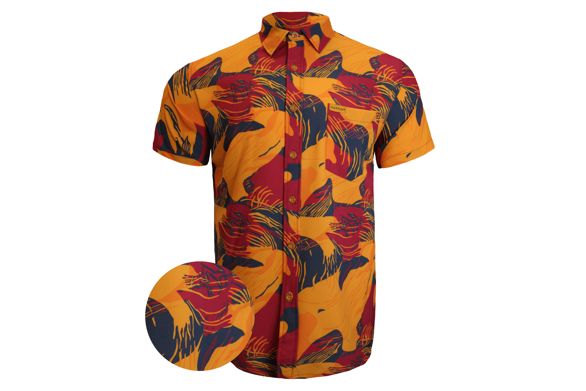 Hot Summer Brushstroke Button Down