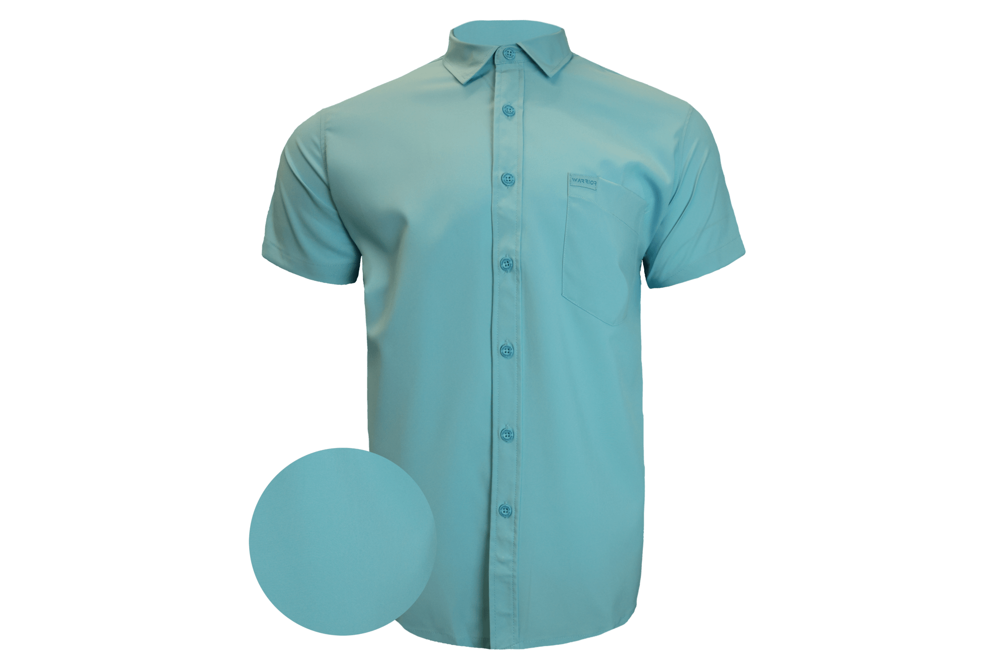 Solid Aqua Button Down