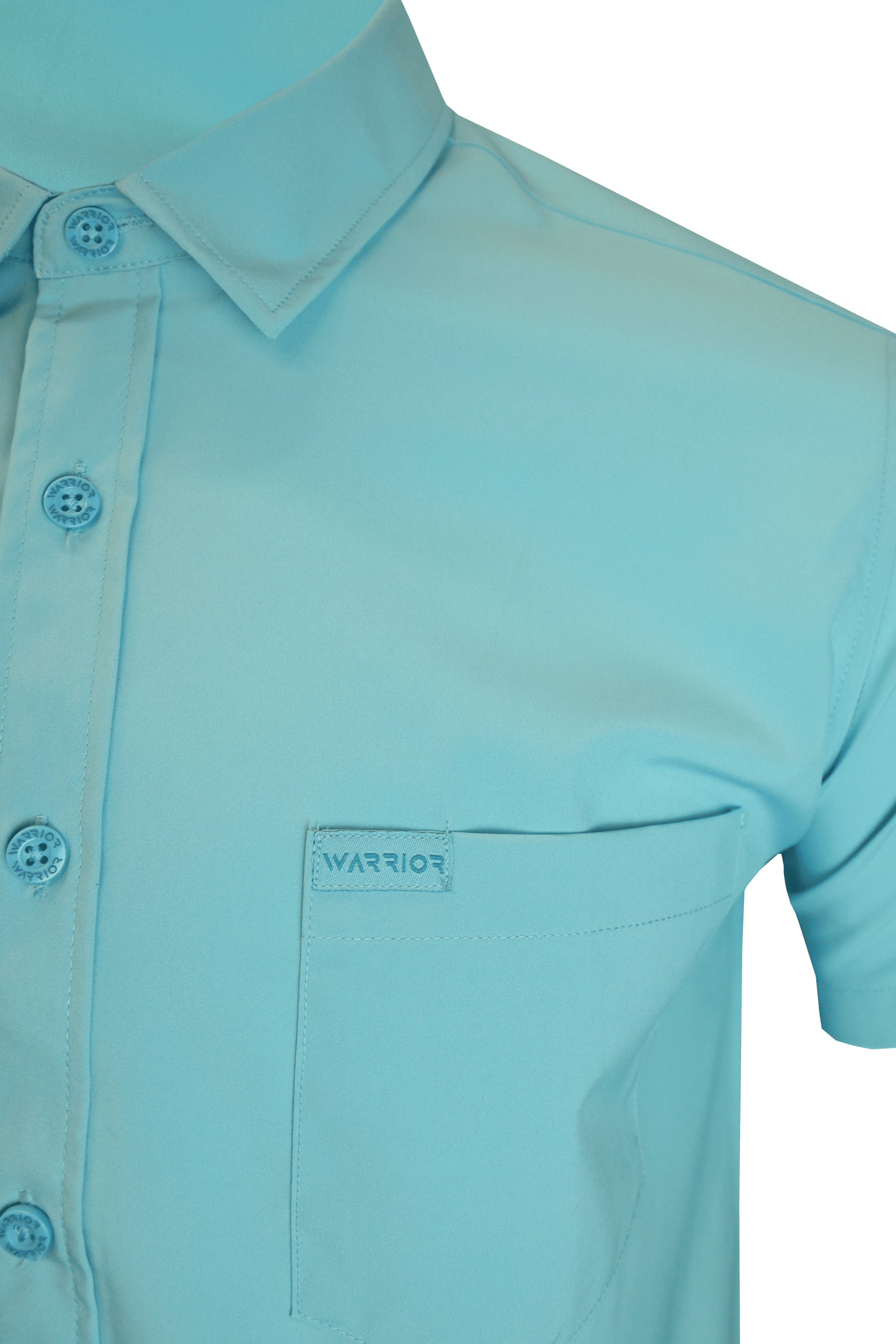 Solid Aqua Button Down