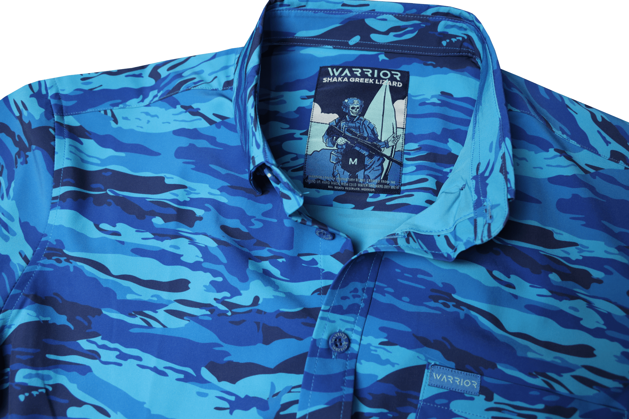 Shaka Greek Lizard Button Down