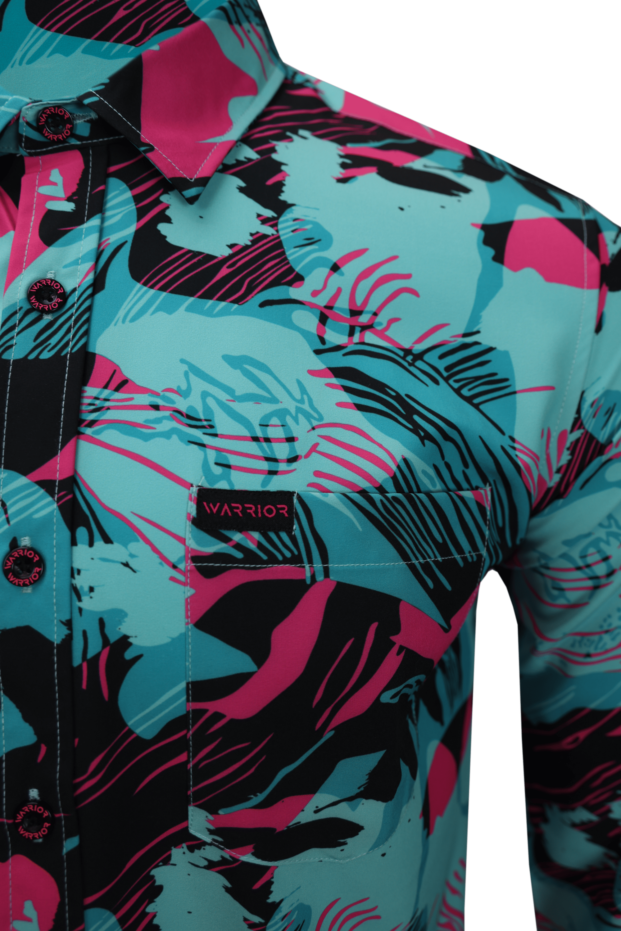 Miami Brushstroke Long Sleeve Button Down