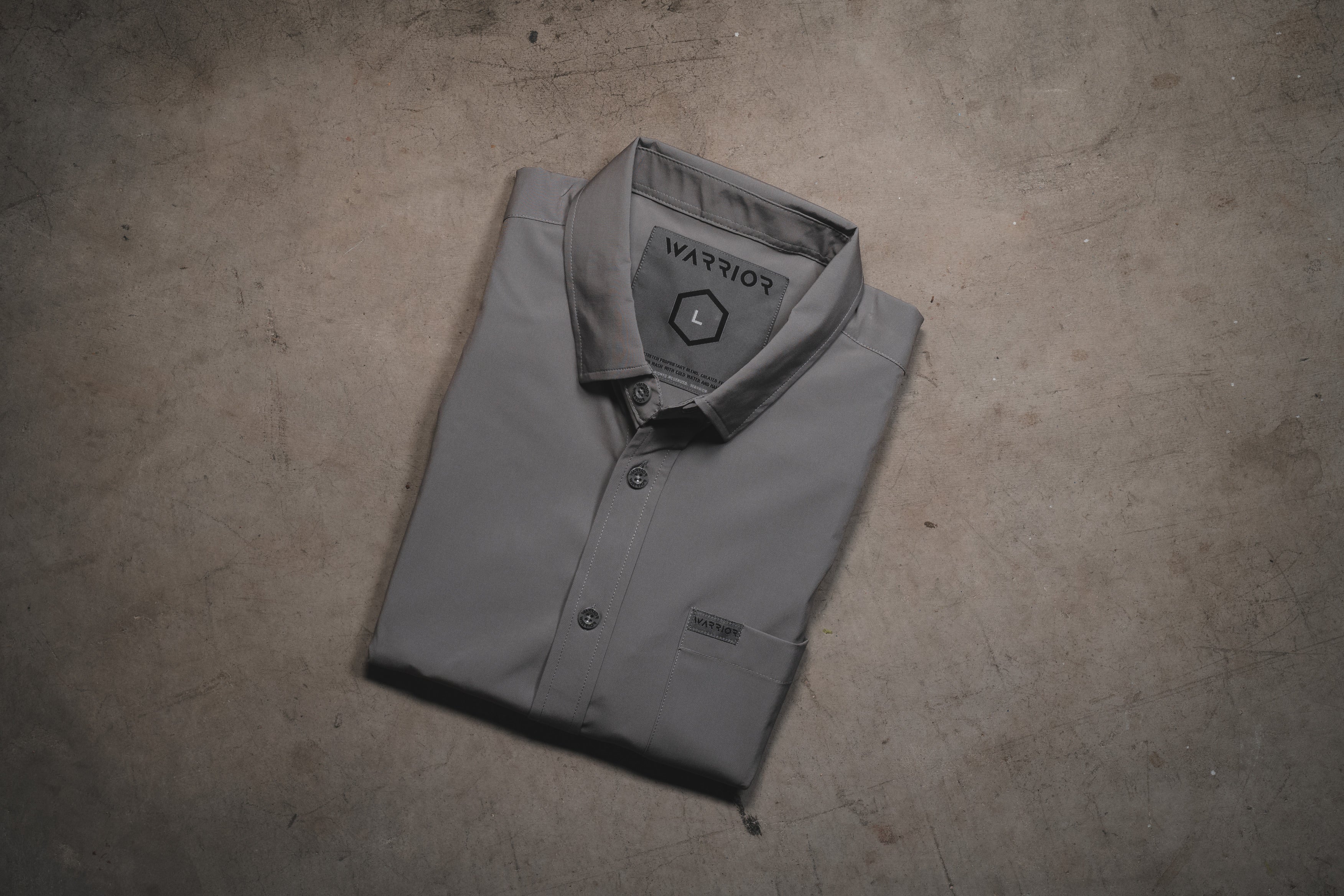 Solid Grey Button Down