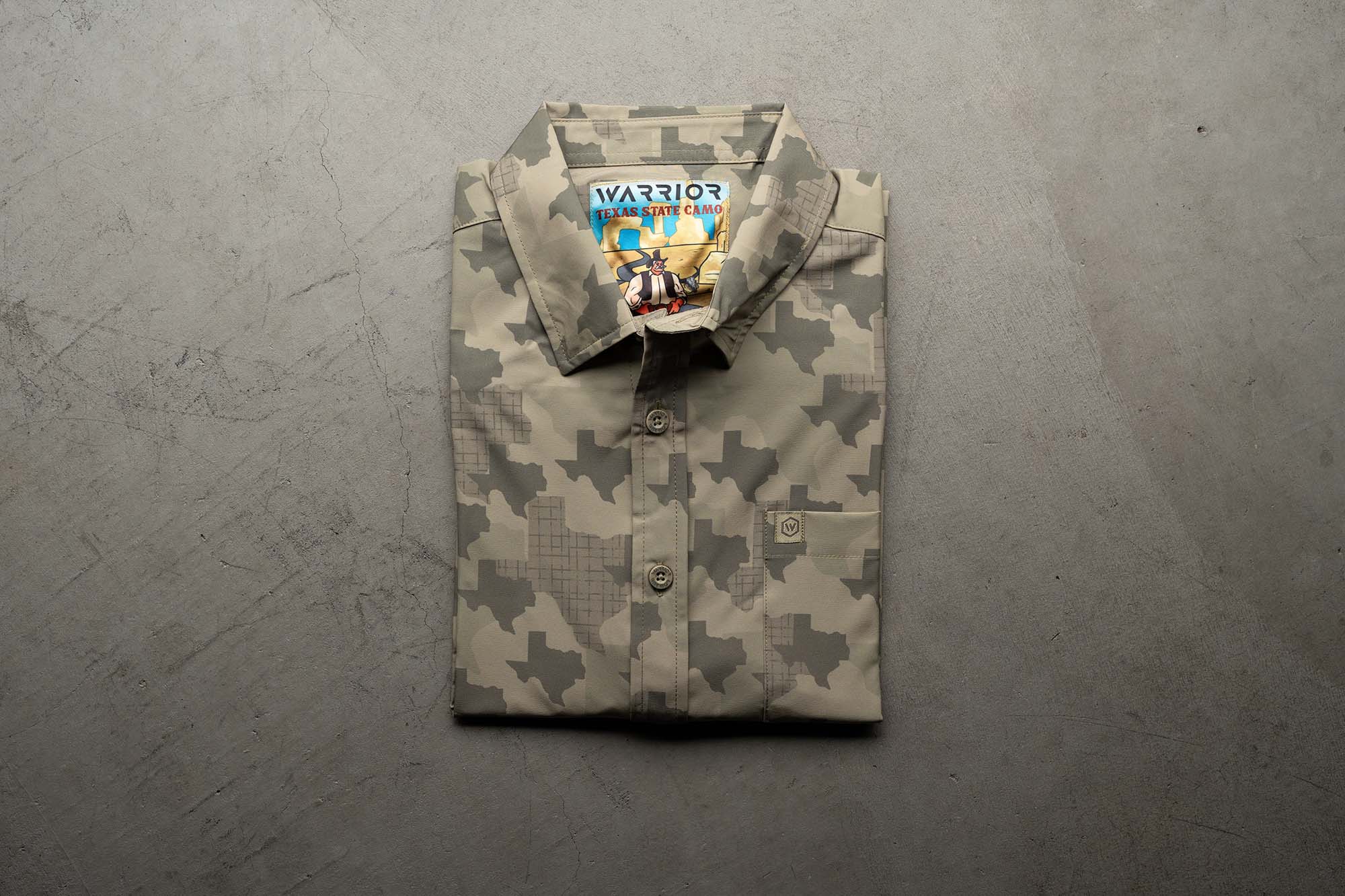 Texas State Camo Button Down