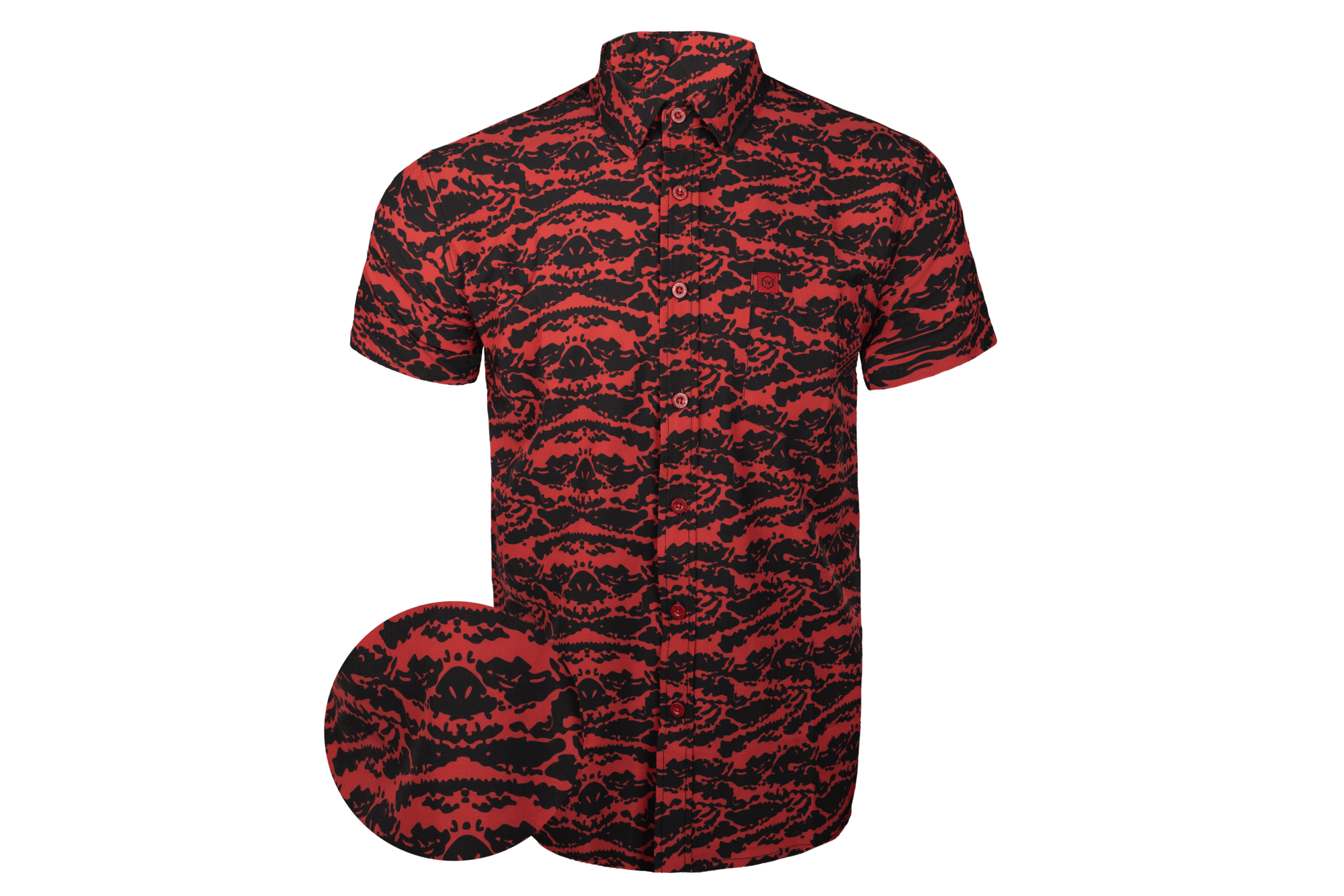 COD Red Tiger Button Down FINAL SALE