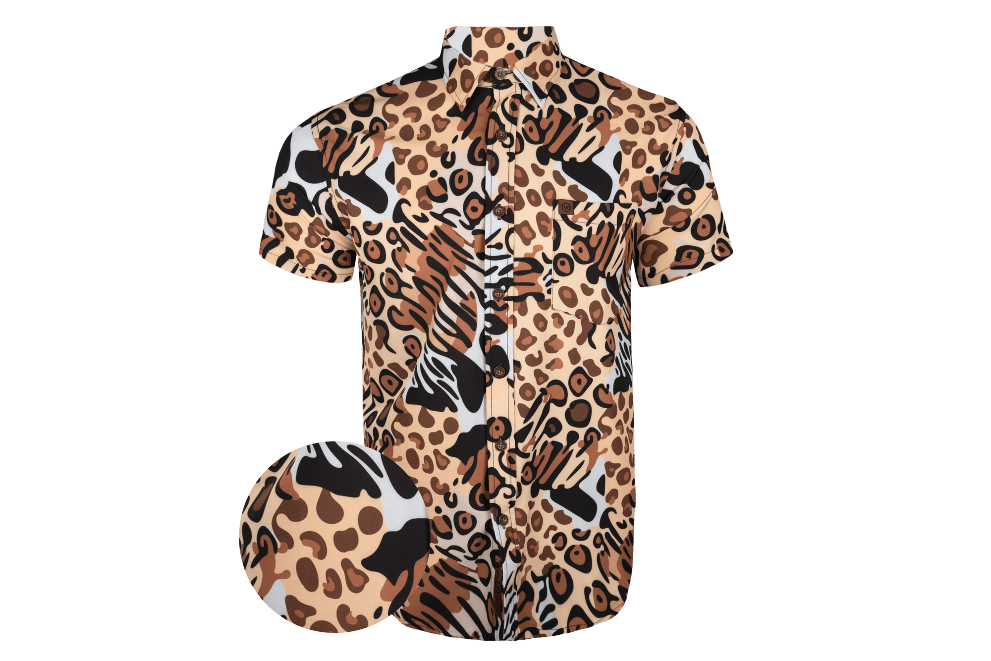 MGS Animal Print Button Down FINAL SALE