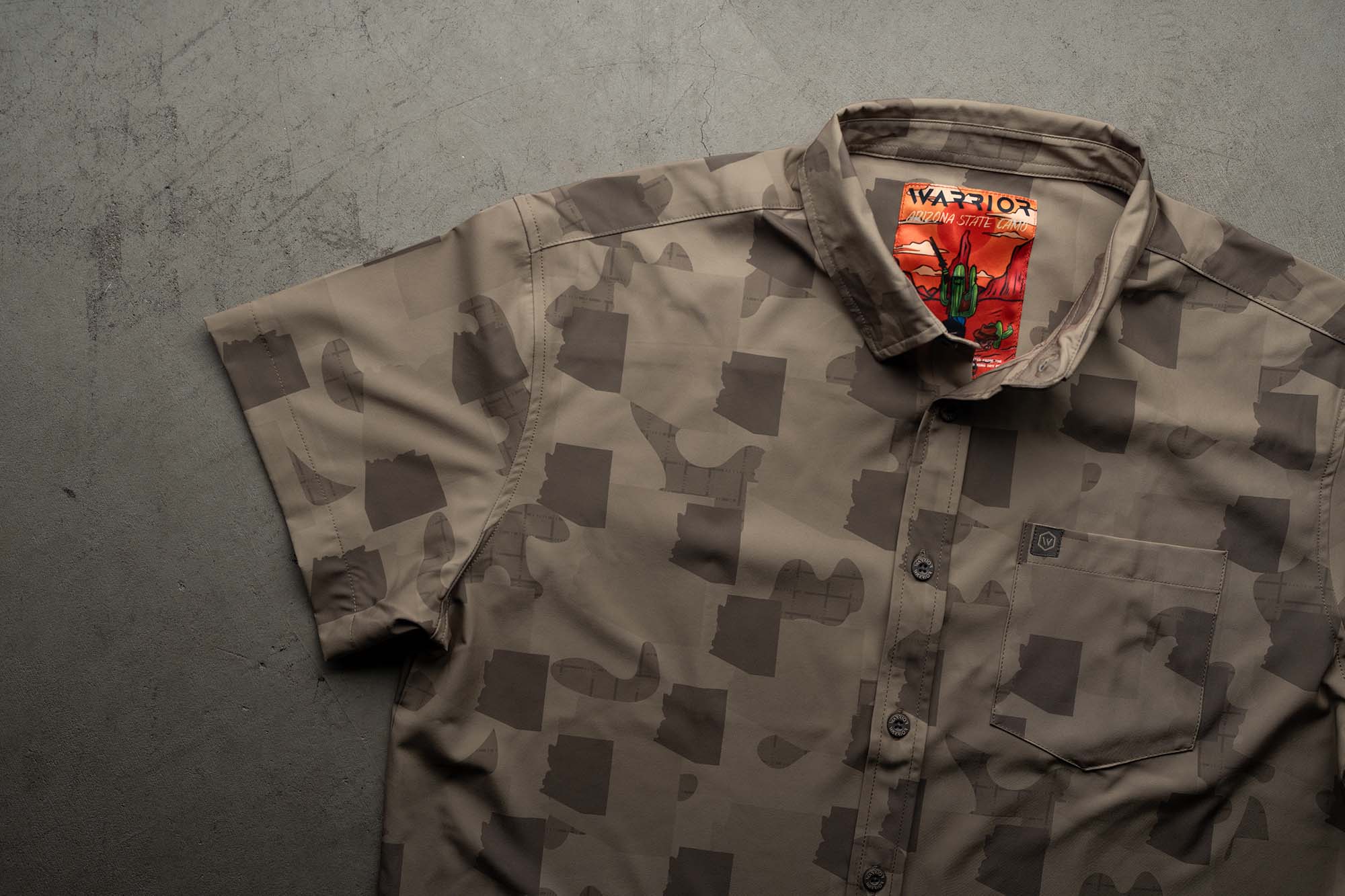 Arizona State Camo Button Down