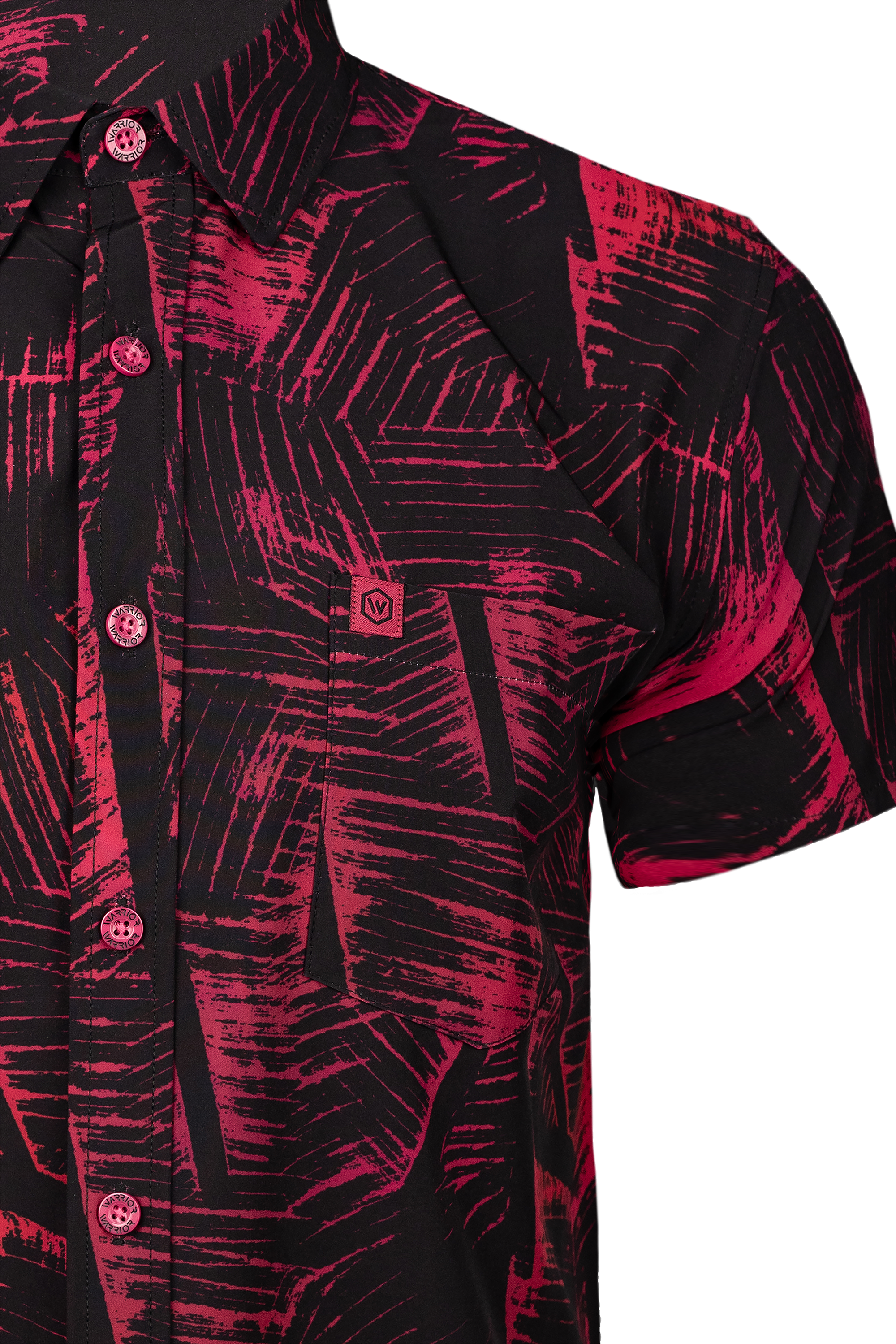 Tropic Night Pink Button Down