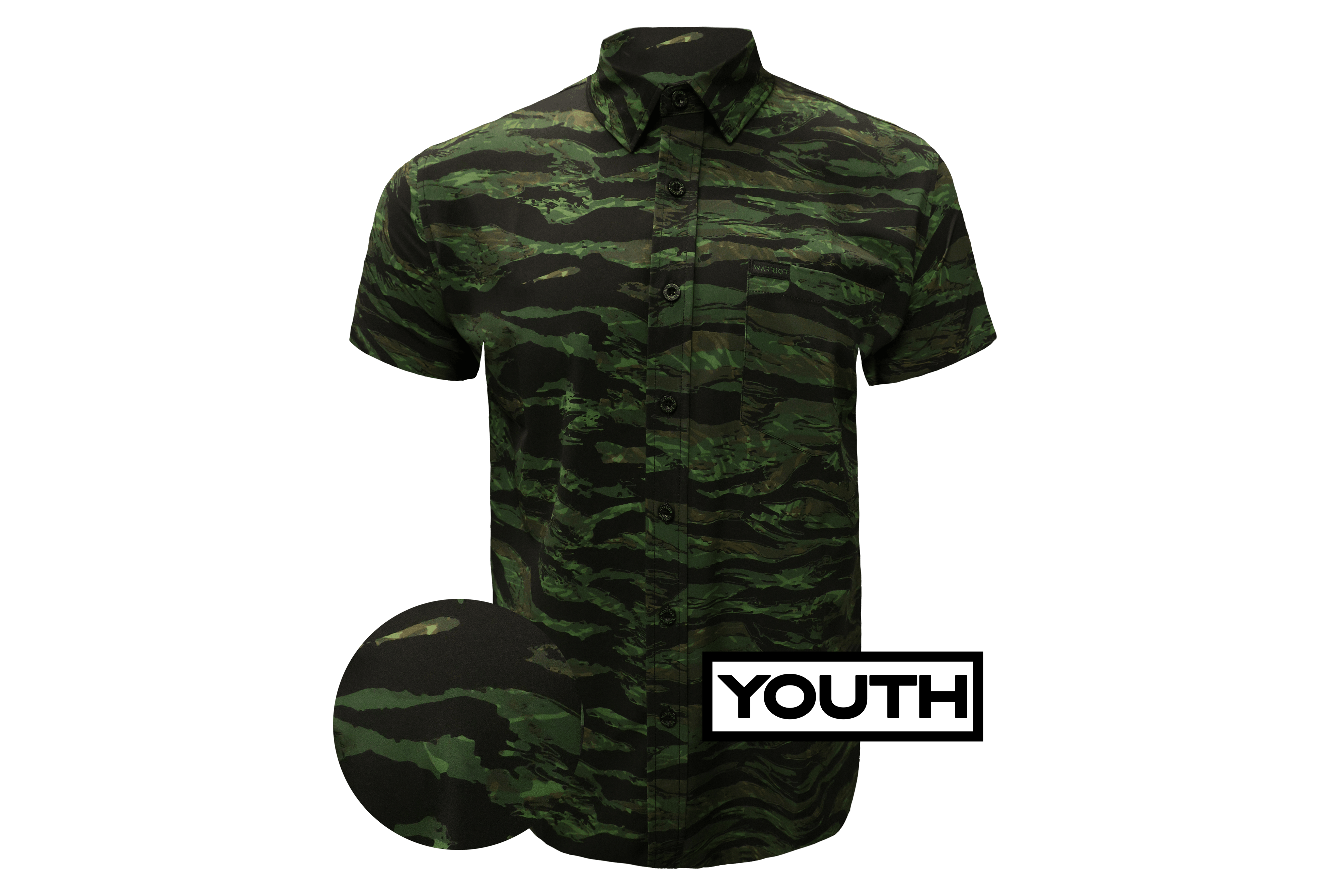 YOUTH Tiger Stripe Button Down