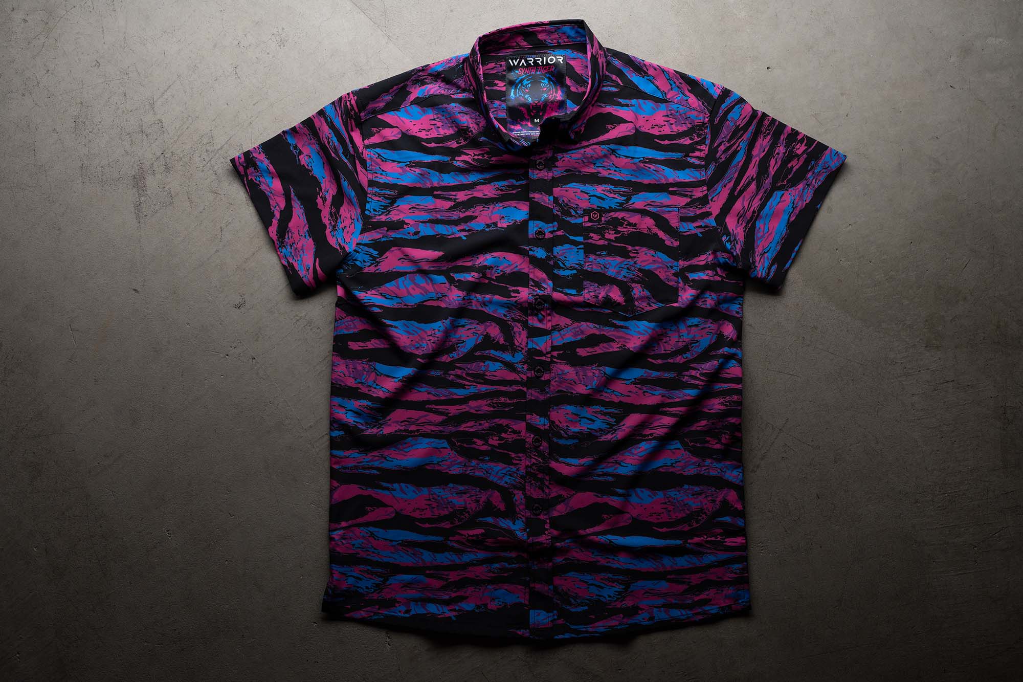 Synth Tiger Button Down