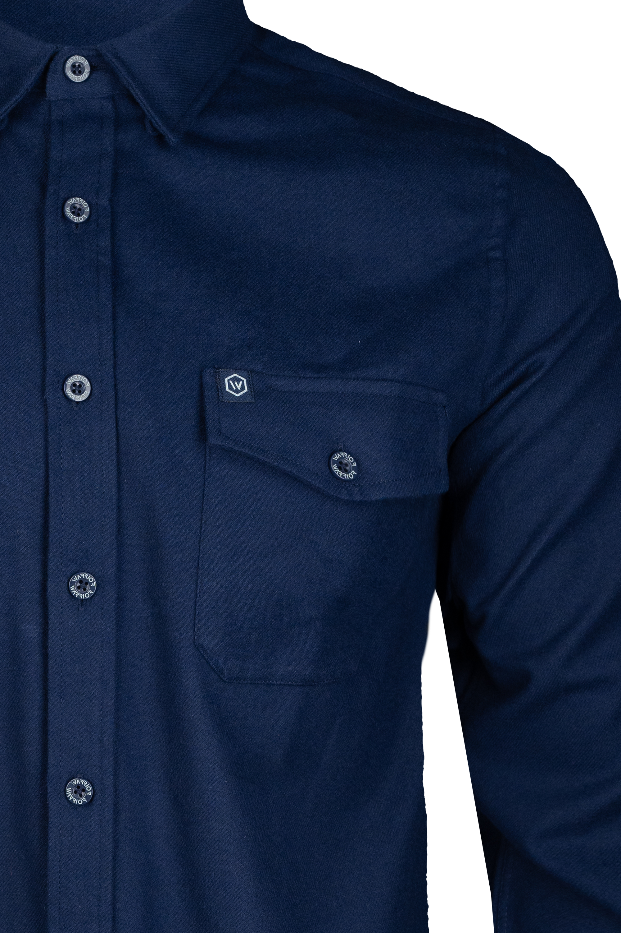 Solid Navy Midweight Flannel