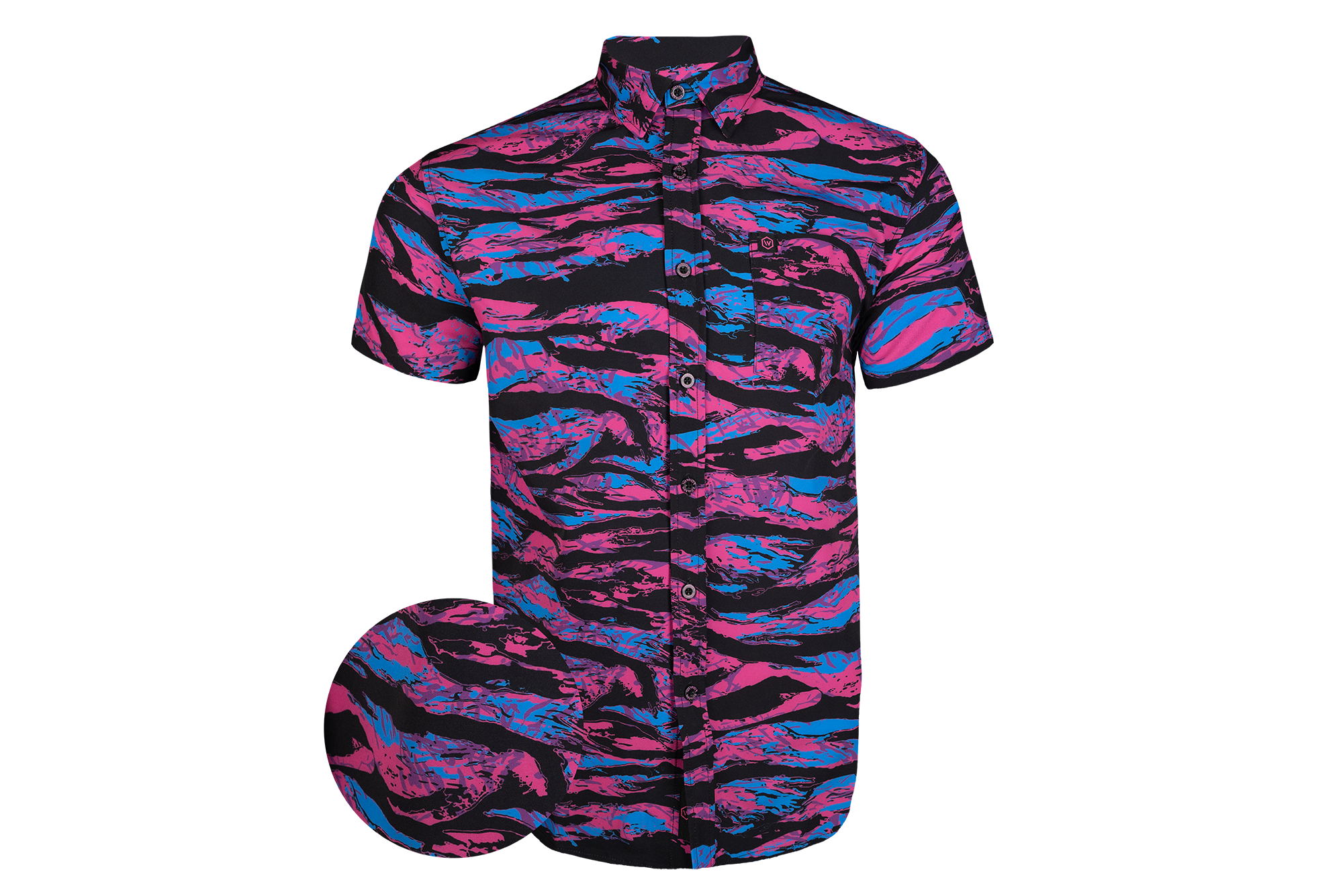 Synth Tiger Button Down