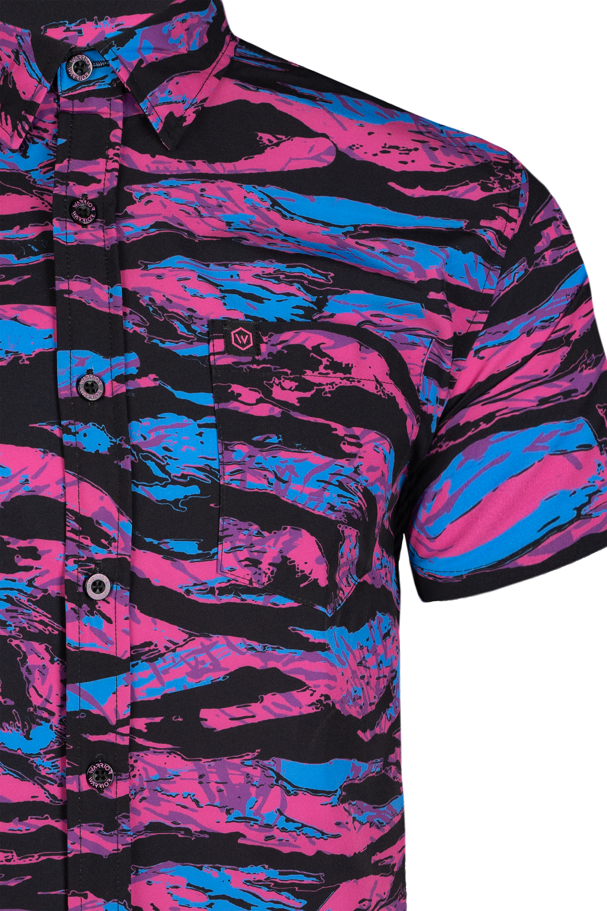 Synth Tiger Button Down