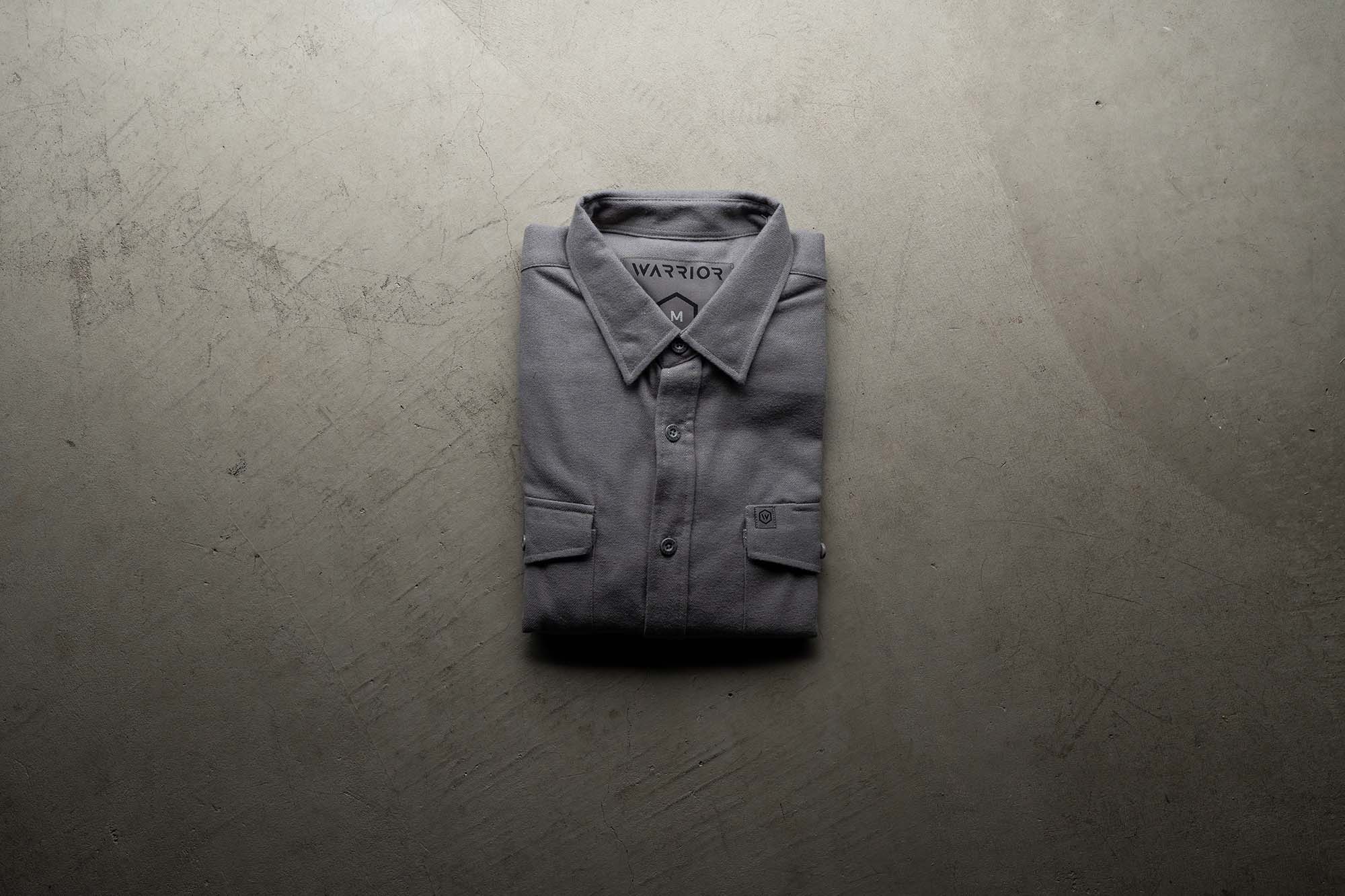 Solid Grey Midweight Flannel