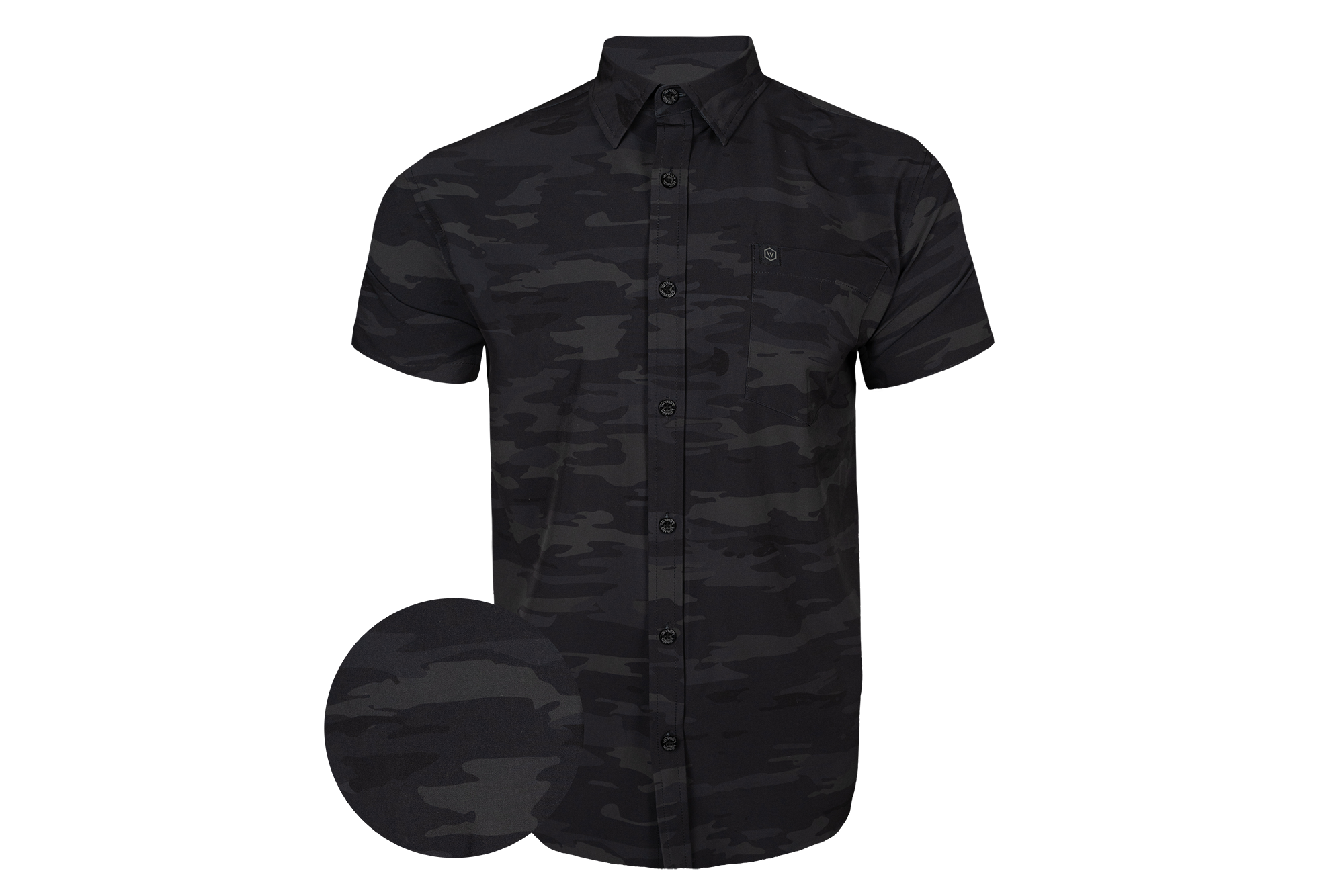 Multi Blackout Button Down