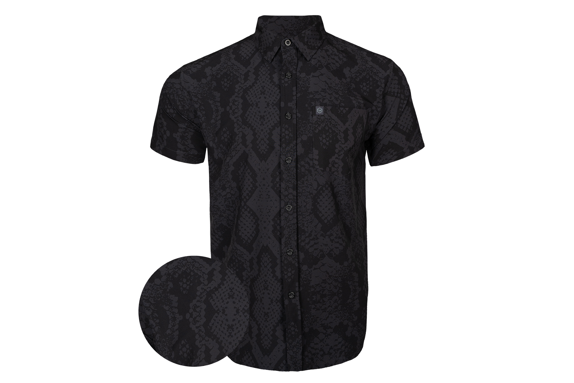 Black Naja Button Down