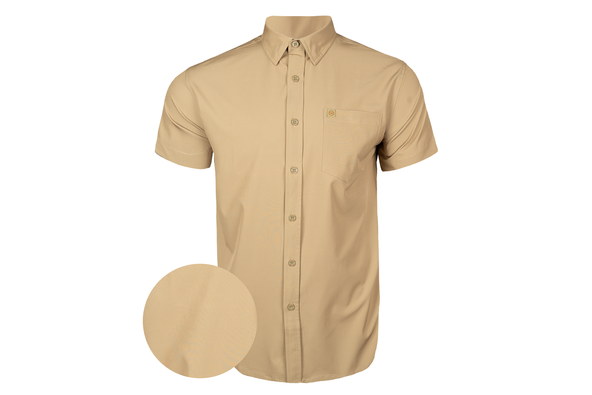 Solid Tan Button Down